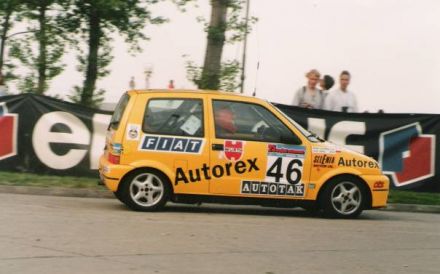 Jacek Sikora i Marek Kaczmarek - Fiat Cinquecento Sporting.